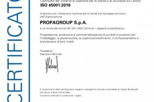 Certificazione UNI EN ISO 45001:2018